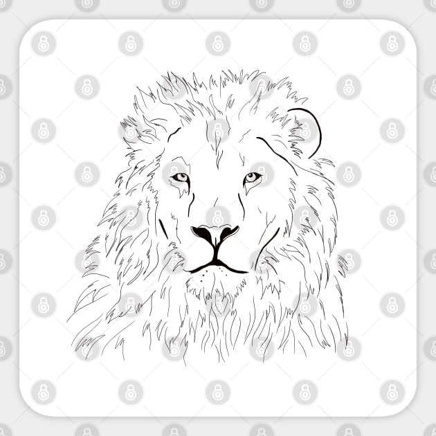 Lion face Sticker by Ammi